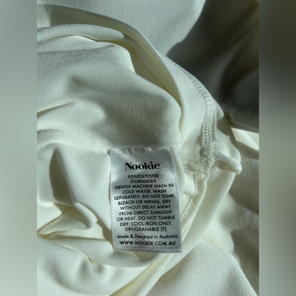 NOOKIE - Bailey Ivory Midi Dress Size XS - Picture 12 of 16